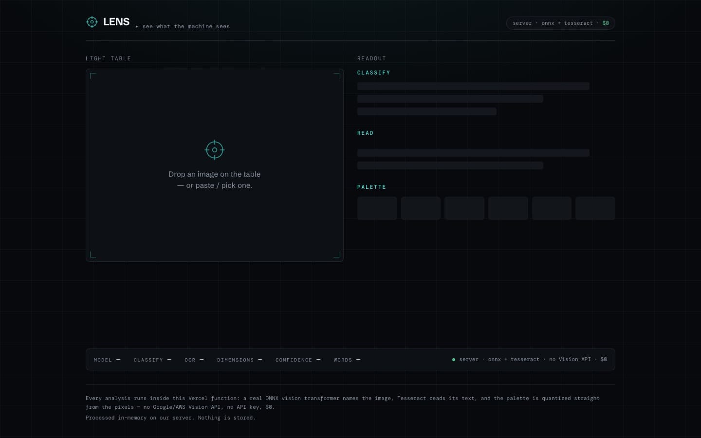 Lens — screenshot
