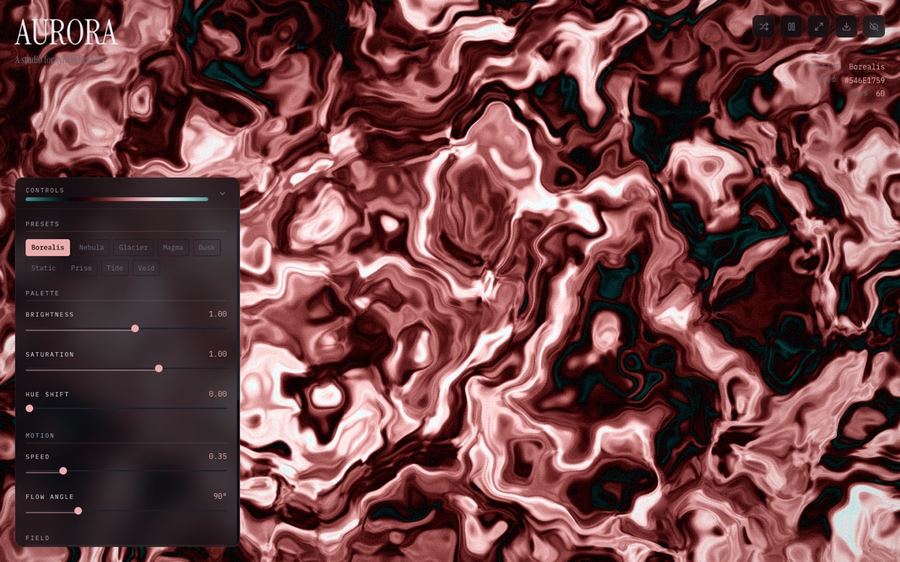 Aurora, generative skies